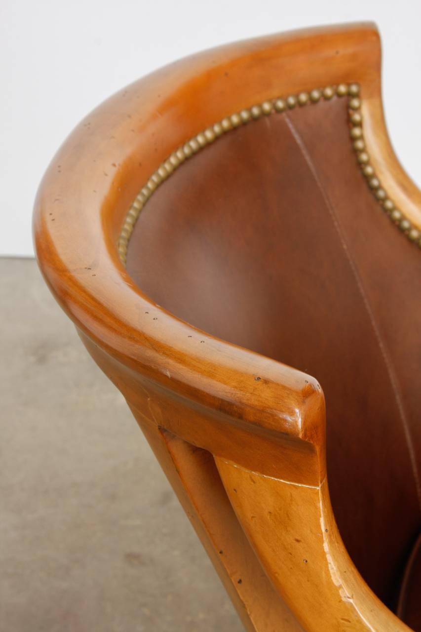 Regency Maple Executive Office Desk Chair by Leathercraft