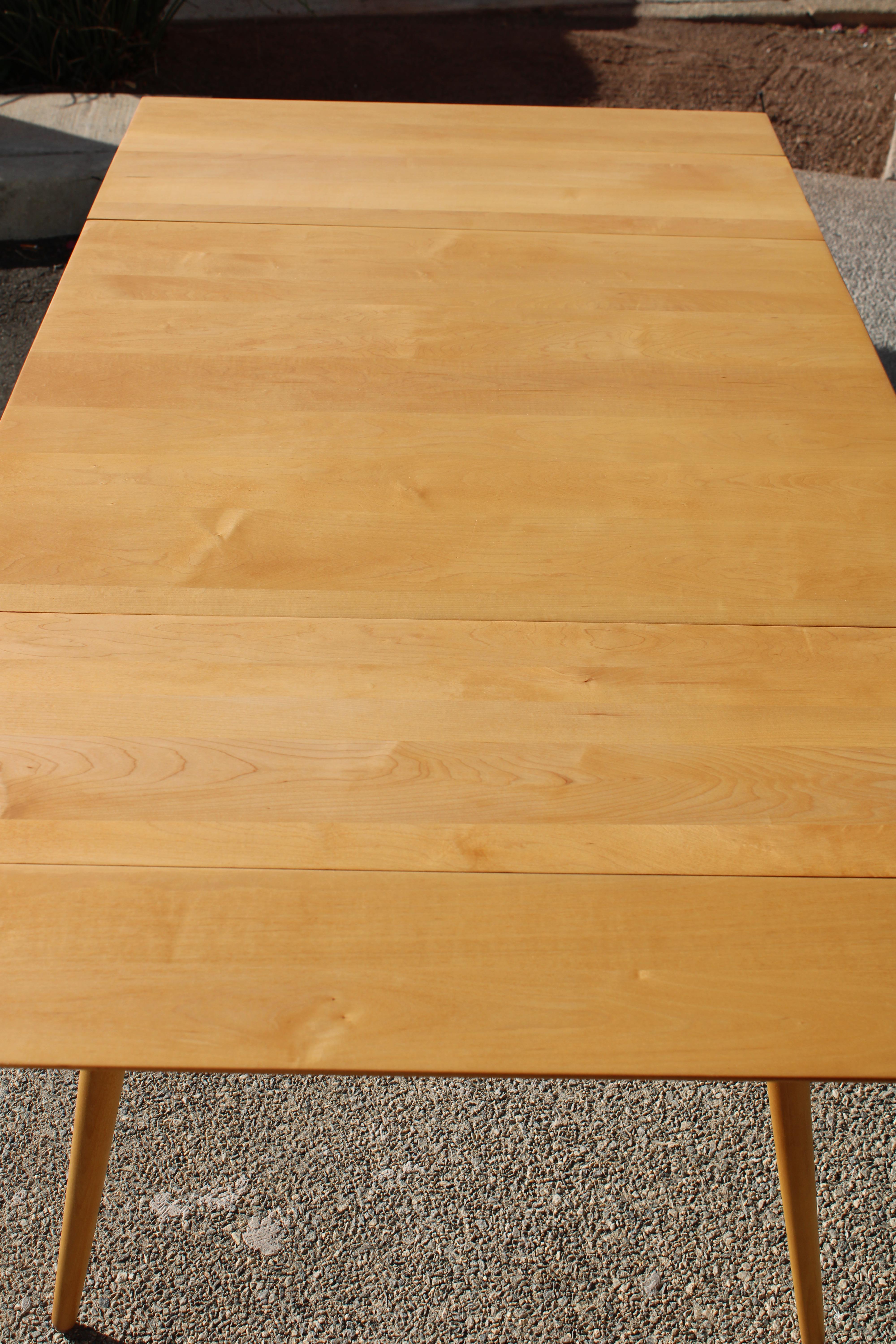 Mid-Century Modern Maple Extension Dining Table by Paul McCobb, Planner Group For Sale