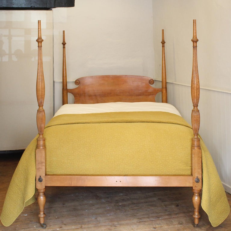 Maple Federal Four Poster Bed, WD42 For Sale at 1stDibs antique four