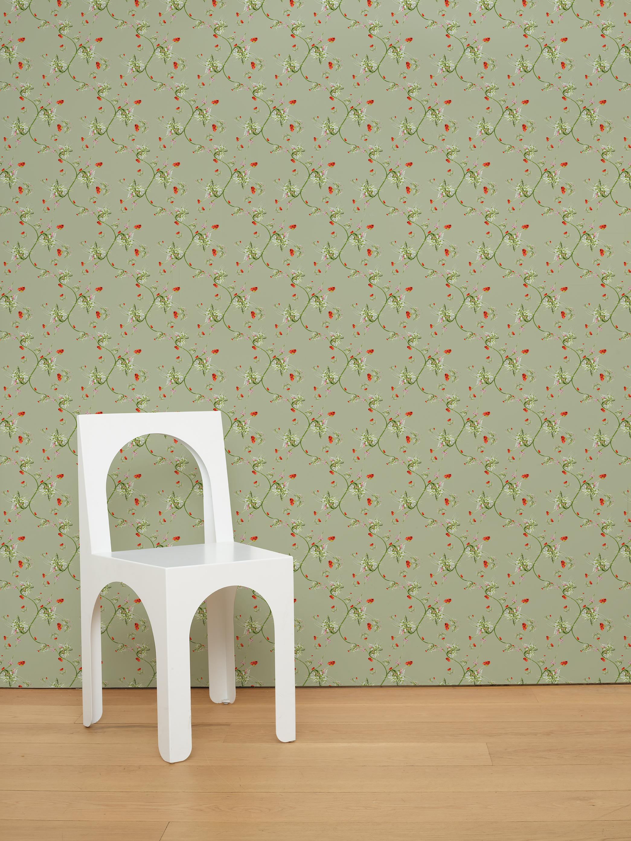 Maple Floral Wallpaper For Sale 11