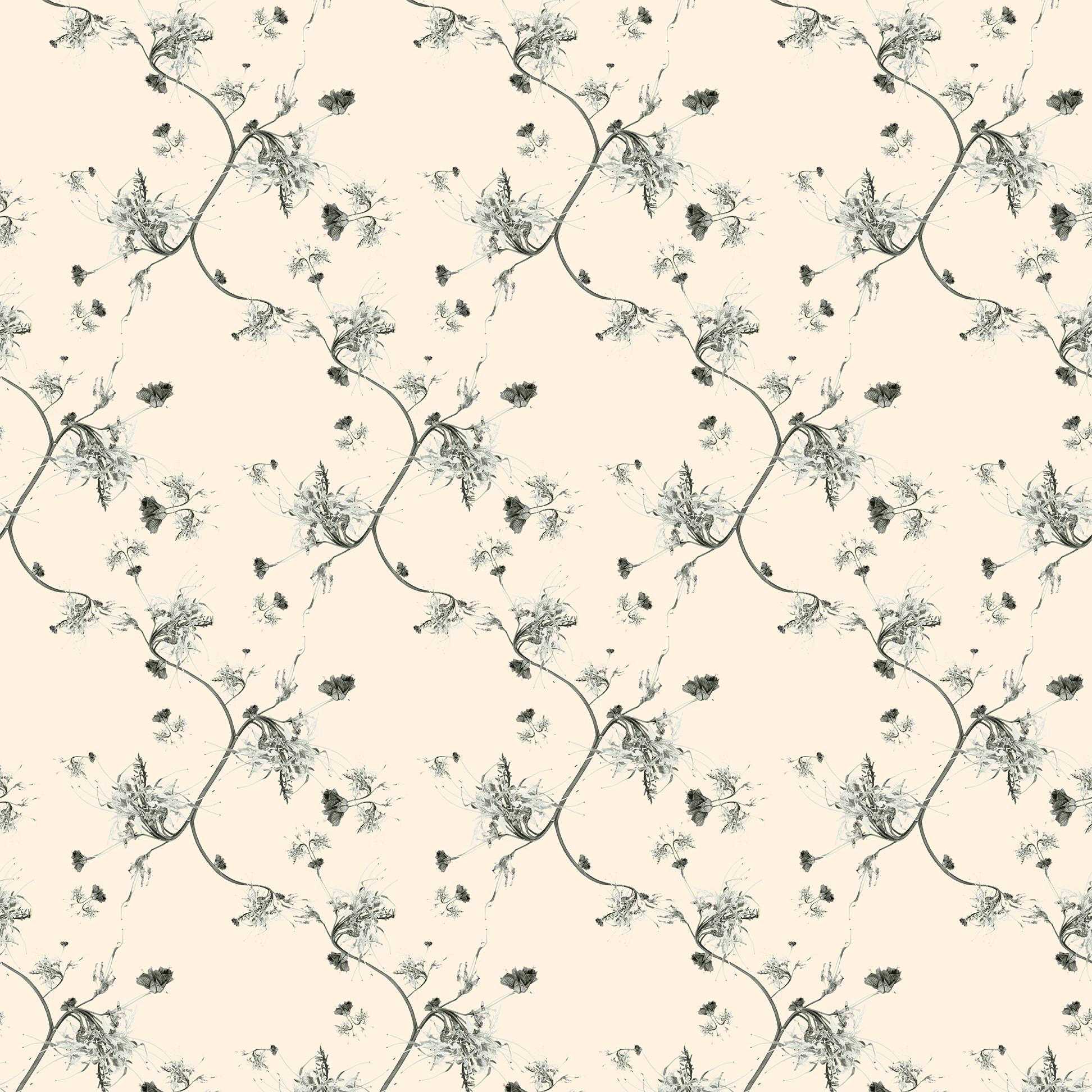 Paper Maple Floral Wallpaper  For Sale