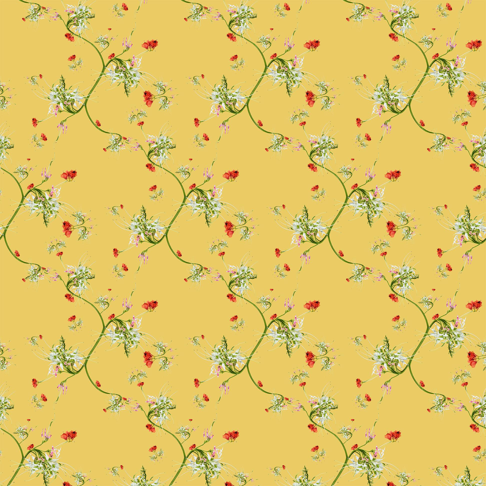 Maple Floral Wallpaper  For Sale 2