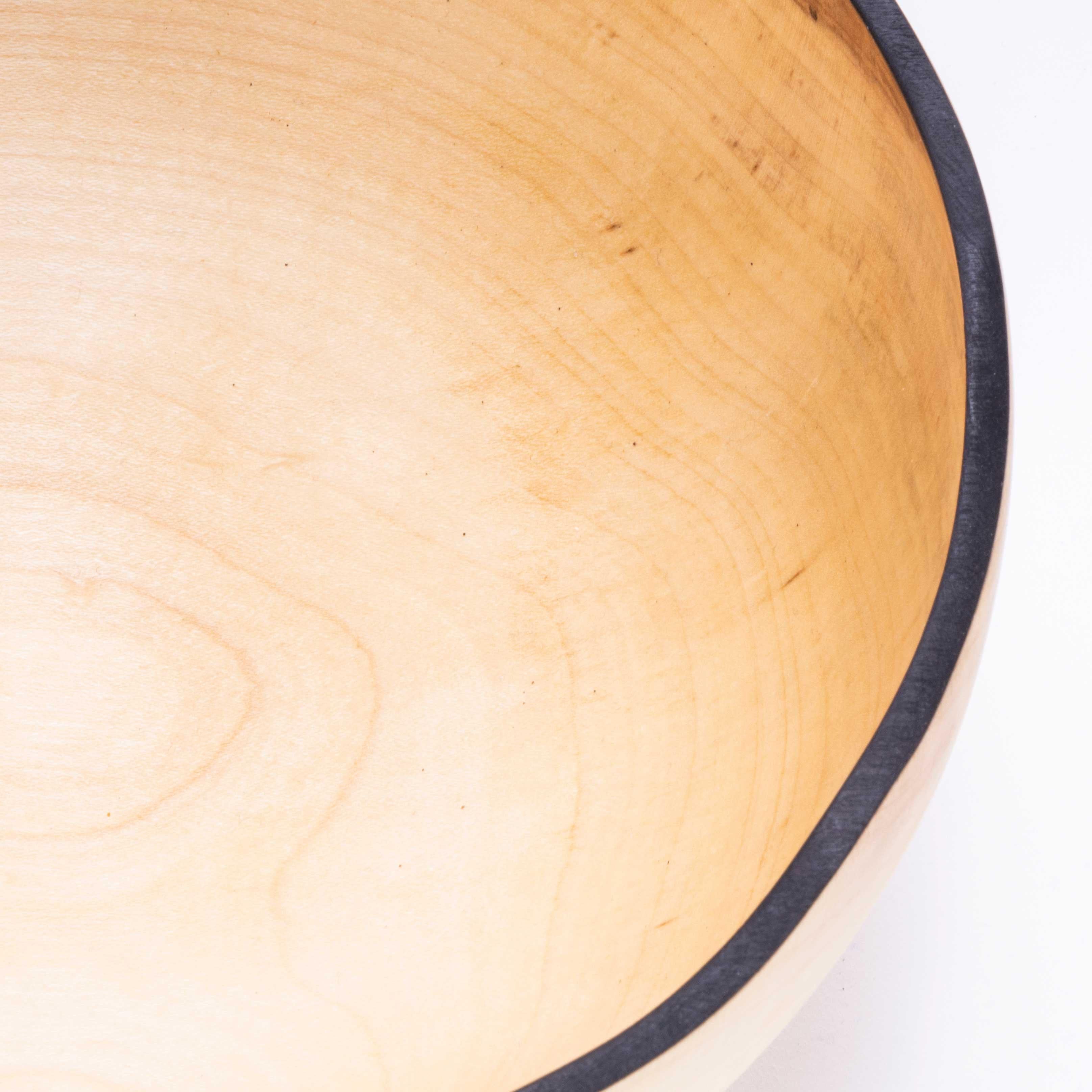 Maple Hand Turned Bowl - Tyler & Tara In New Condition For Sale In Hook, Hampshire