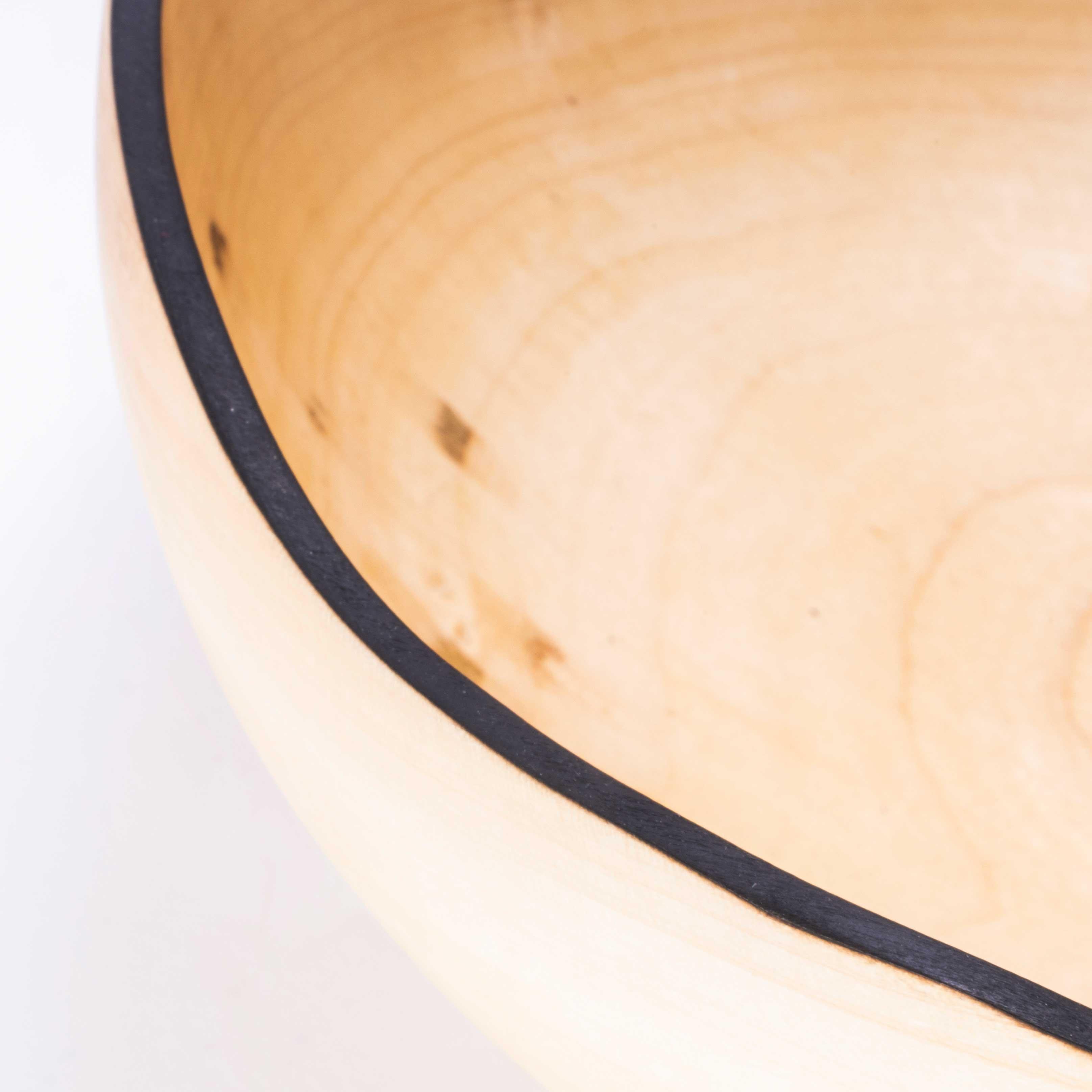 Oak Maple Hand Turned Bowl - Tyler & Tara For Sale