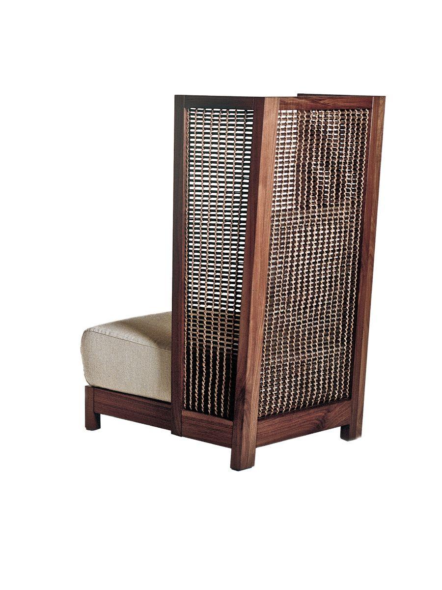 Modern Maple Highback Suzy Wong Easy Armchair by Kenneth Cobonpue For Sale