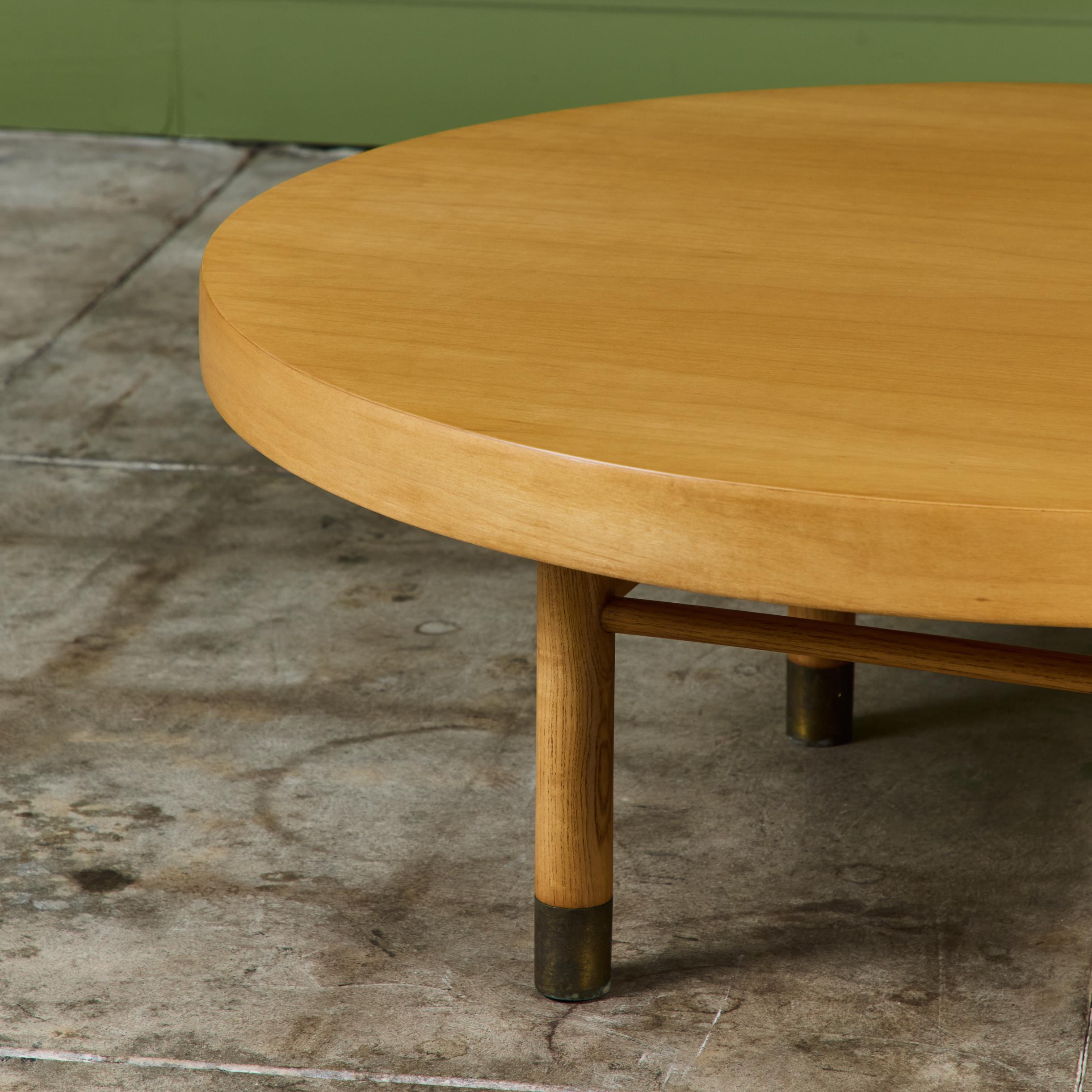 Maple Lazy Susan Coffee Table by Carlin Furniture For Sale 4
