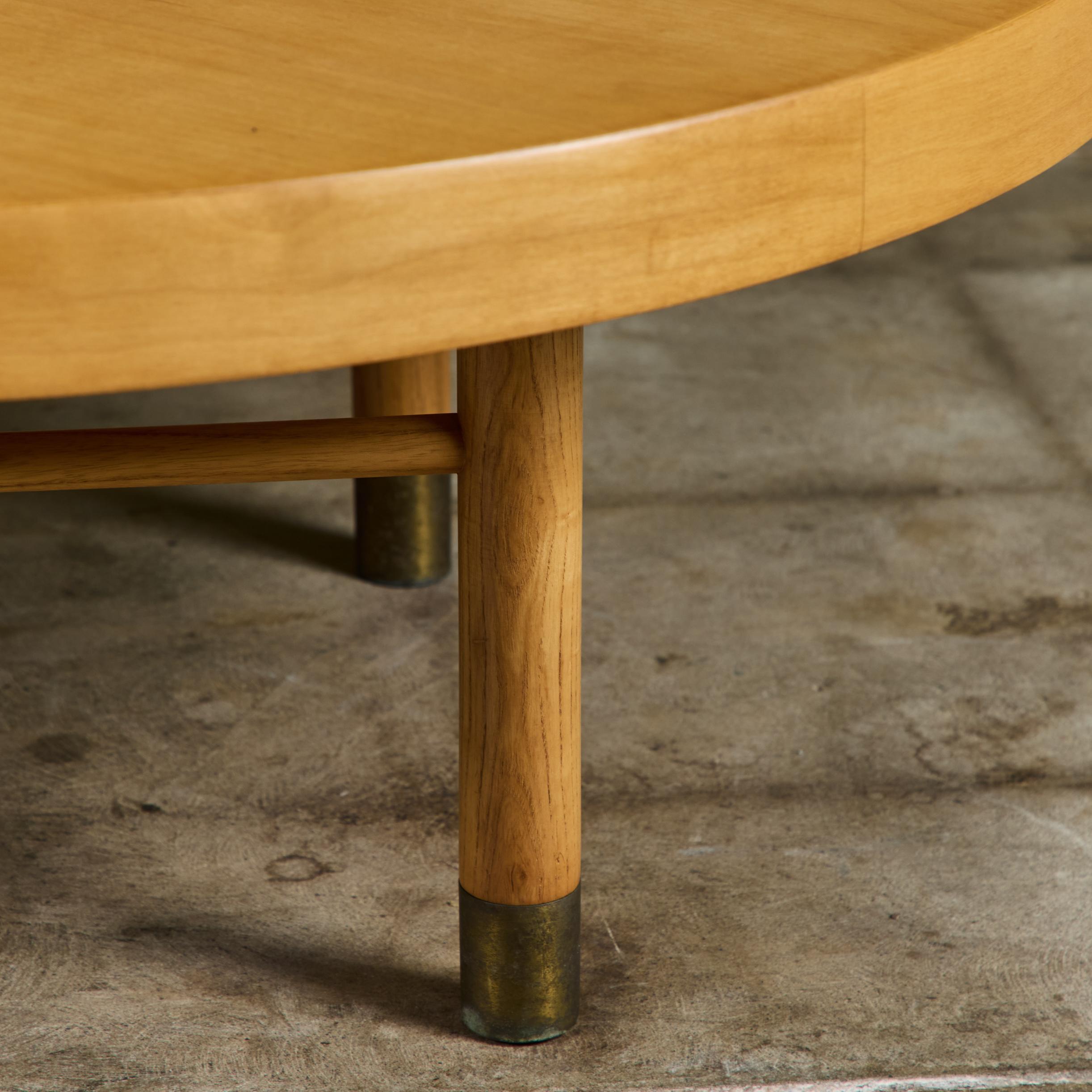 Maple Lazy Susan Coffee Table by Carlin Furniture For Sale 8