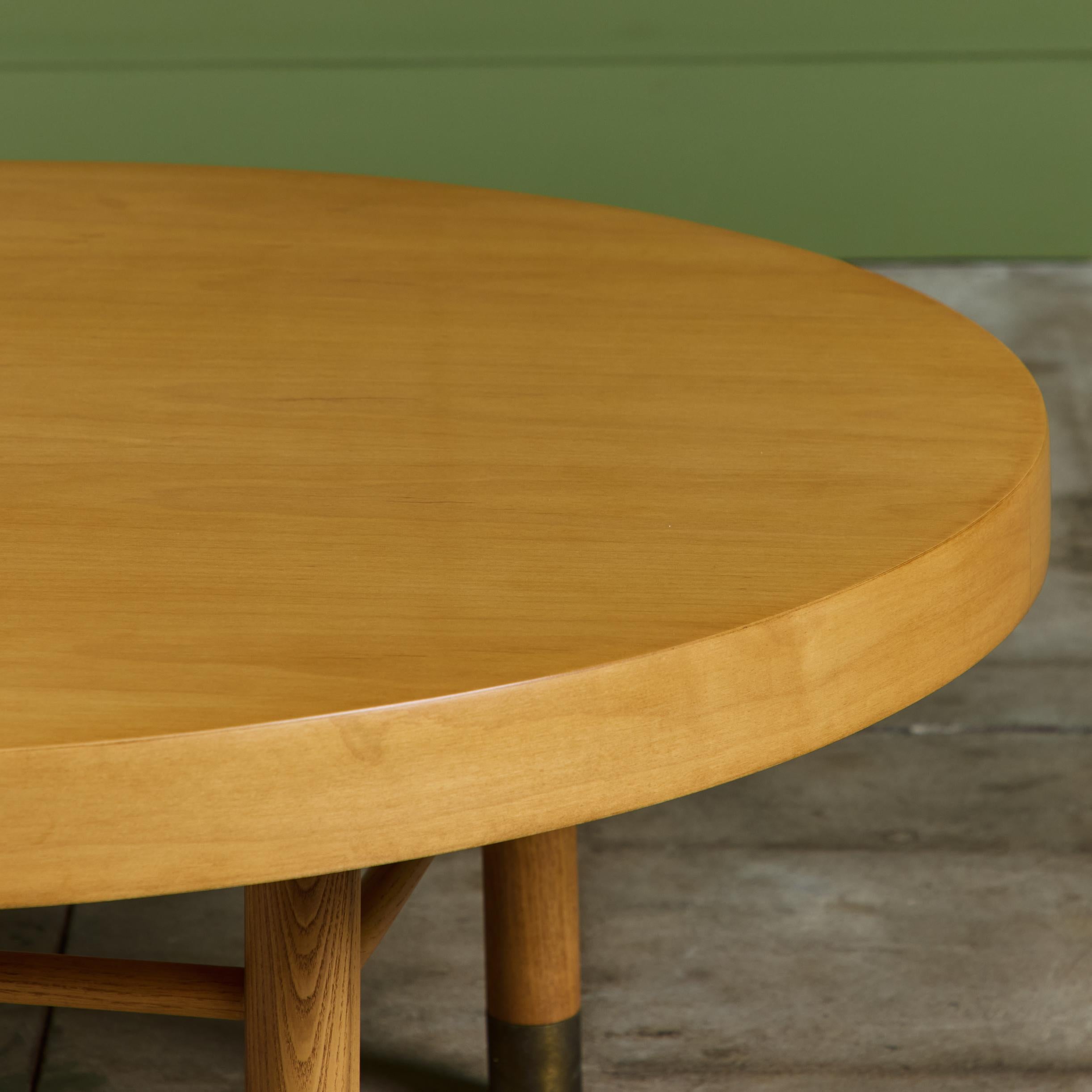 Maple Lazy Susan Coffee Table by Carlin Furniture For Sale 9