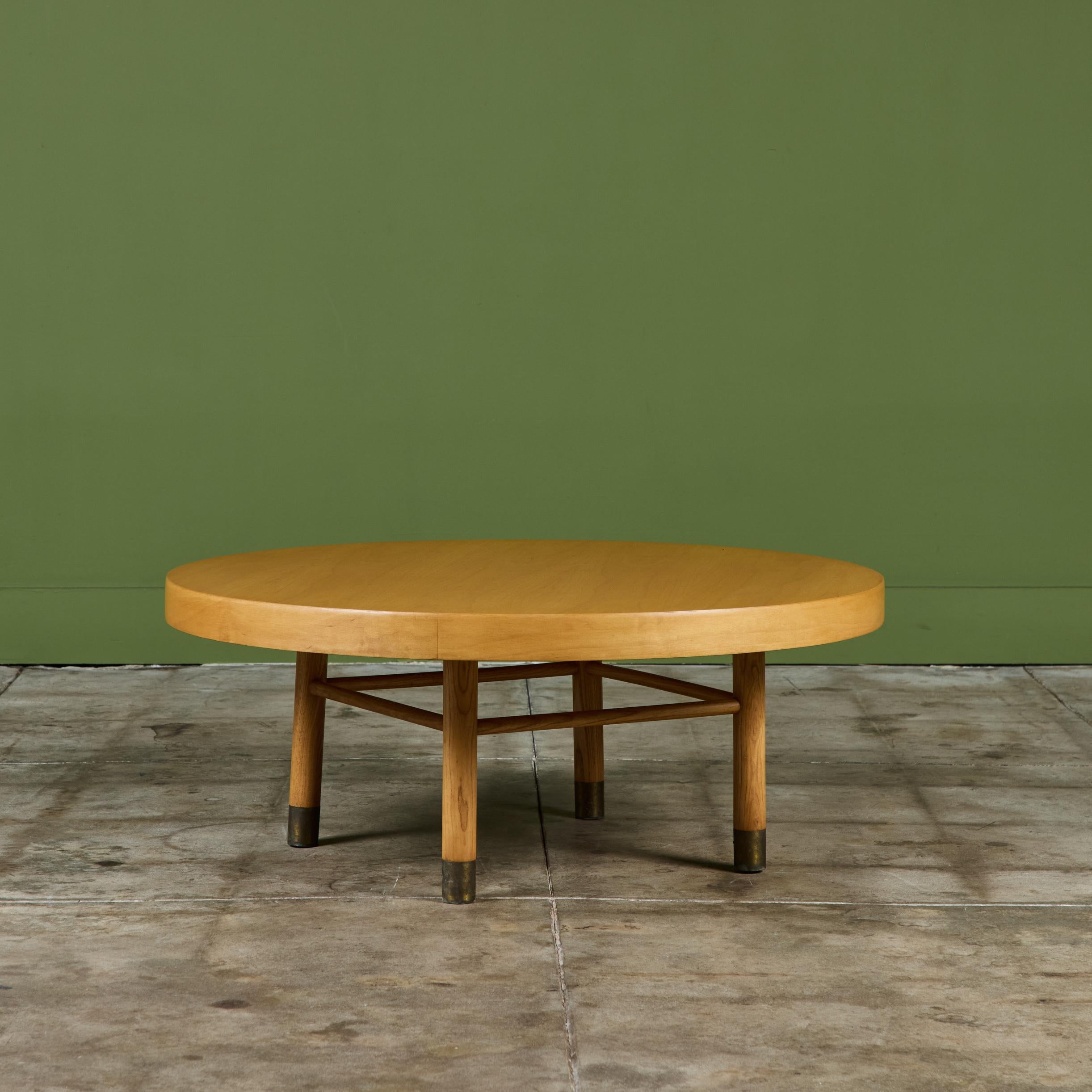 Mid-20th Century Maple Lazy Susan Coffee Table by Carlin Furniture For Sale