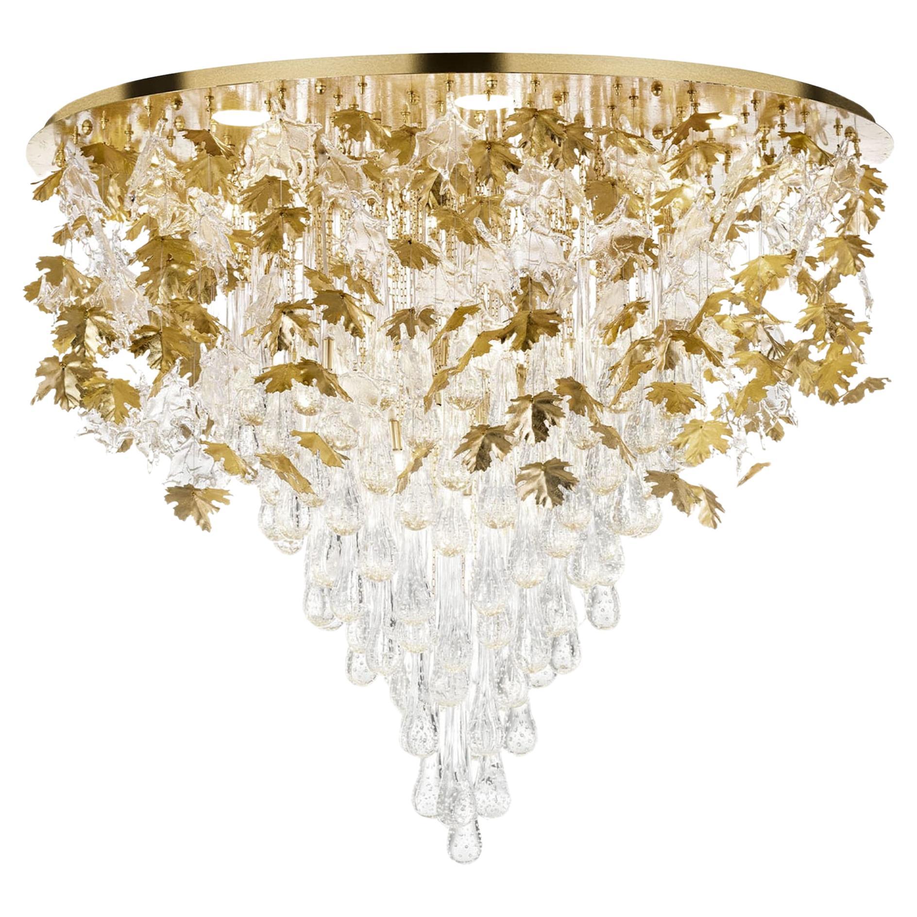 Lustre en forme de feuilles d'érable