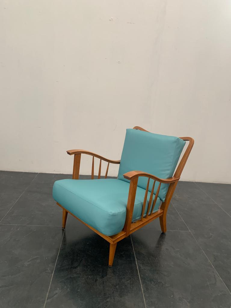 Maple Lounge Chairs by Paolo Buffa, 1950s, Set of 3 In Excellent Condition For Sale In Montelabbate, PU
