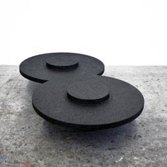 Tavolo basso in acero scolpito da John Eric Byers