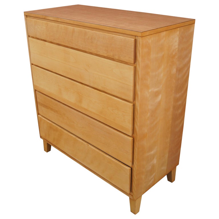 Modernmates Five-Drawer Birch Dresser by Leslie Diamond for Conant Ball For Sale