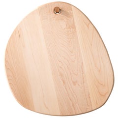 "Tagliere ovale in legno d'acero "Oval Pebble