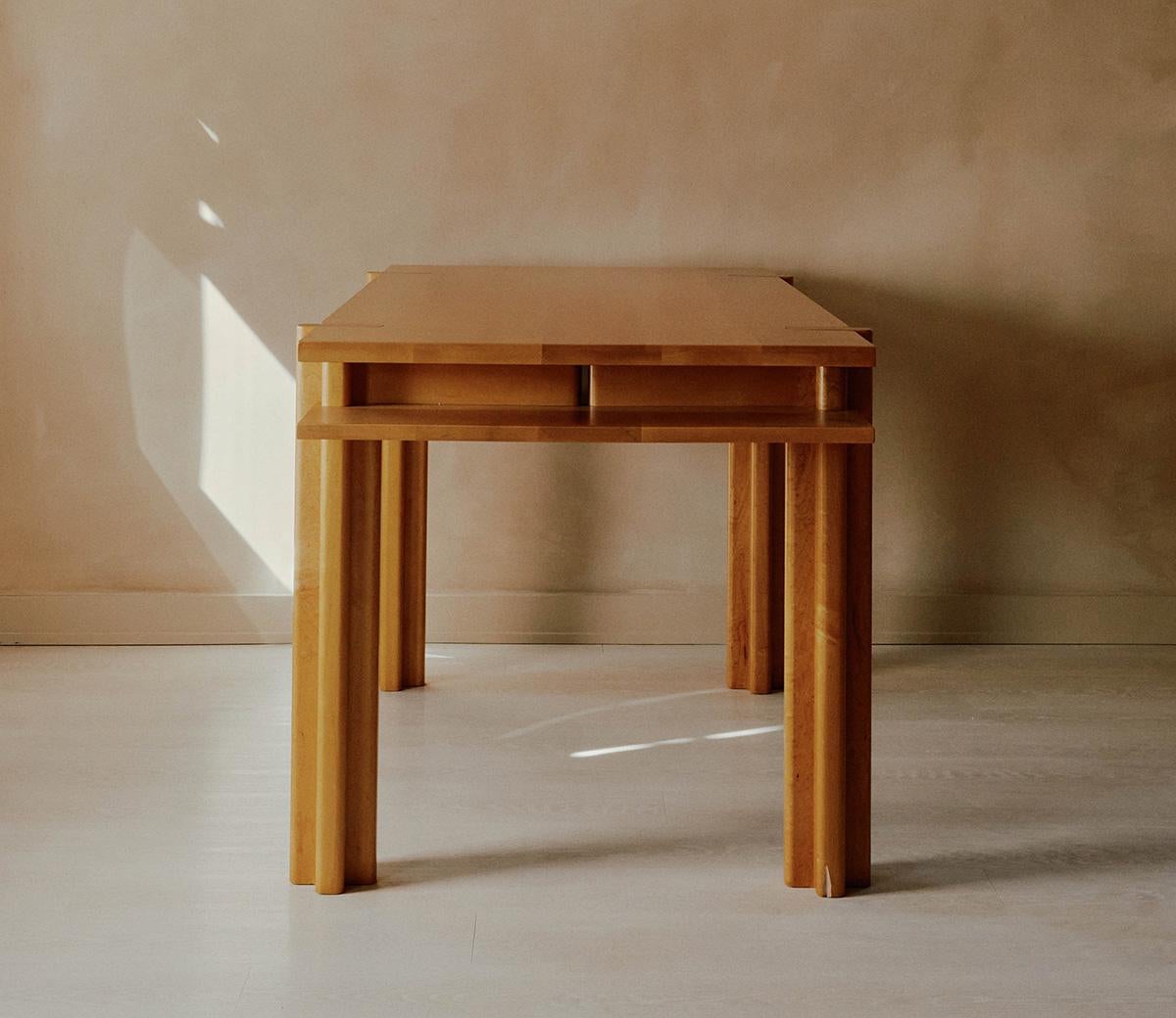 American Maple Parallel Desk by Juntos Projects For Sale
