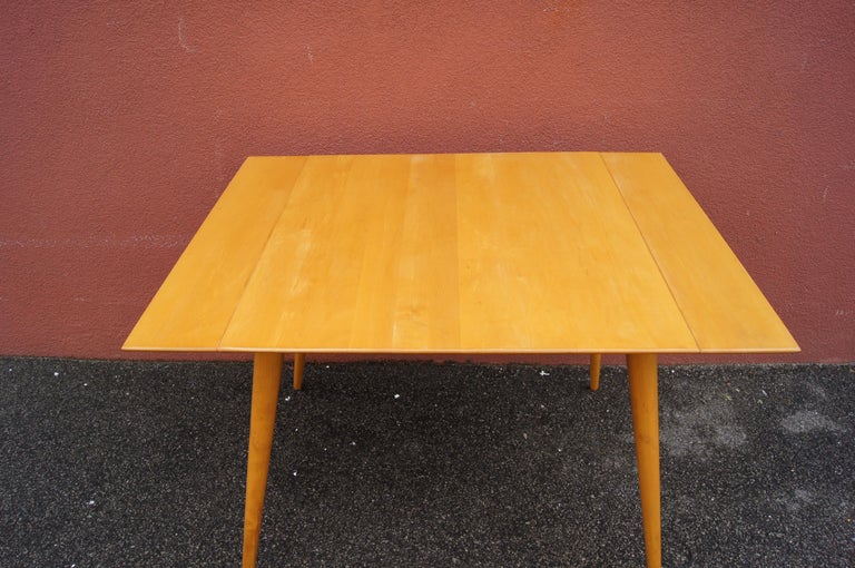 Maple Planner Group Dining Table with Extensions by Paul McCobb For Sale at 1stdibs