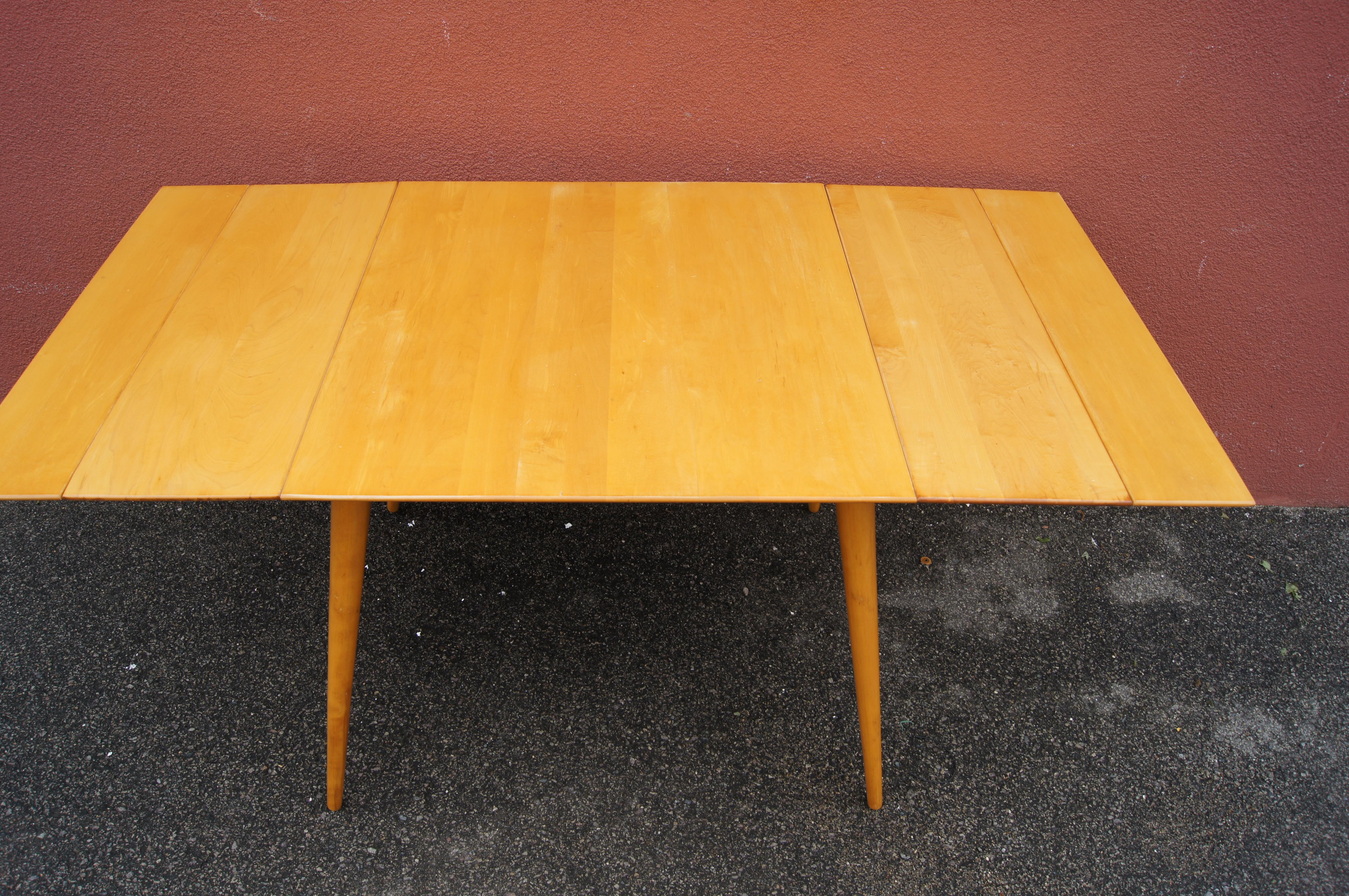 Mid-20th Century Maple Planner Group Dining Table with Extensions by Paul McCobb