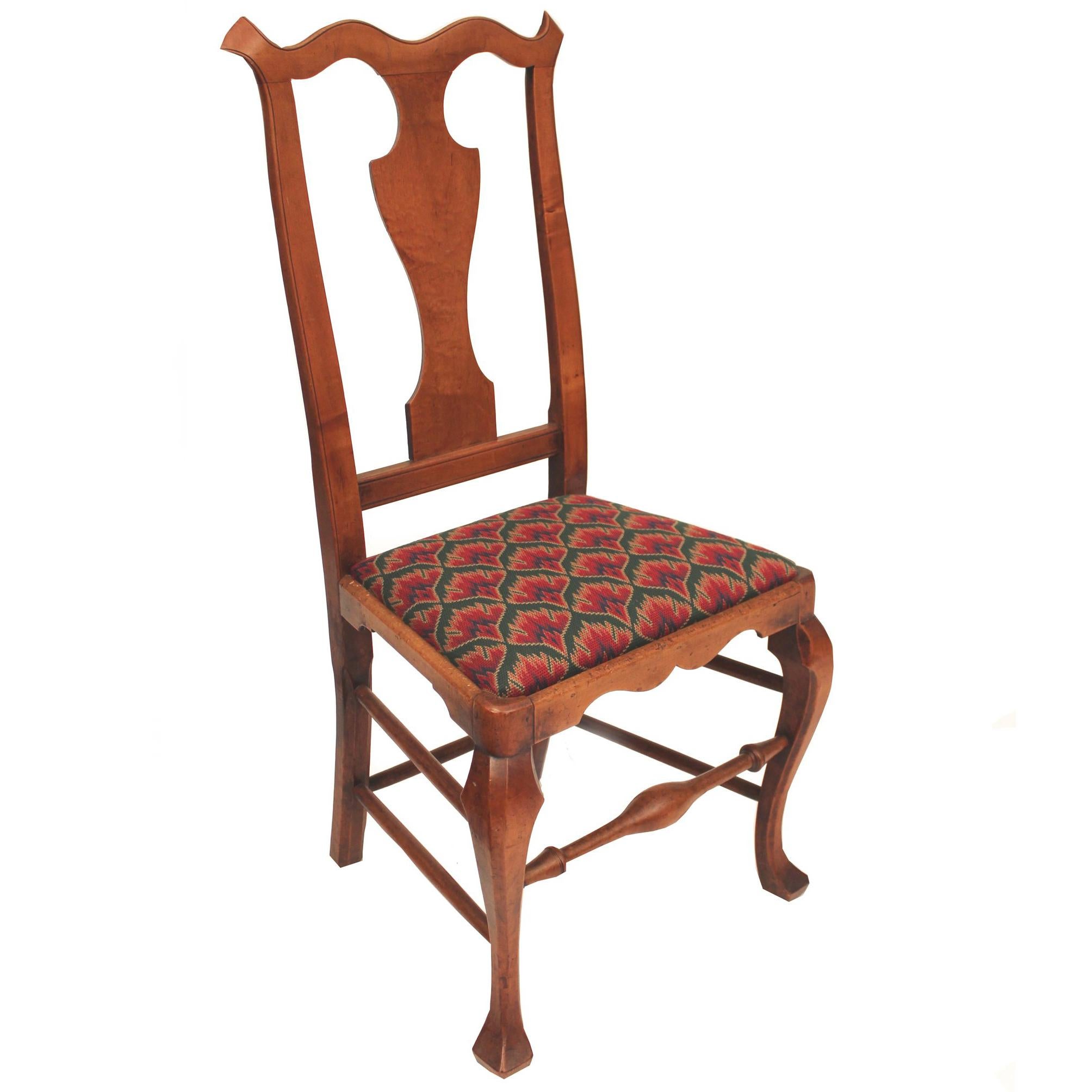 Maple Queen Anne Side Chair For Sale