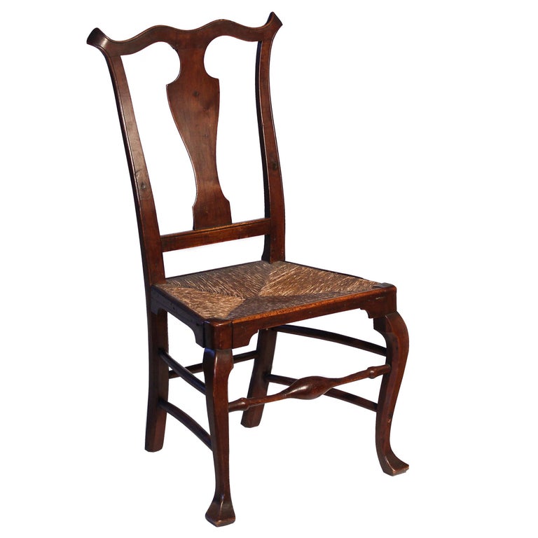 Maple Queen Anne Side Chair For Sale at 1stDibs