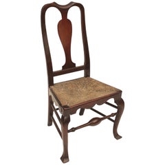 Antique Maple Savery Side Chair with Yoke Crest