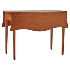 Maple Scalloped Drop Leaf Table
