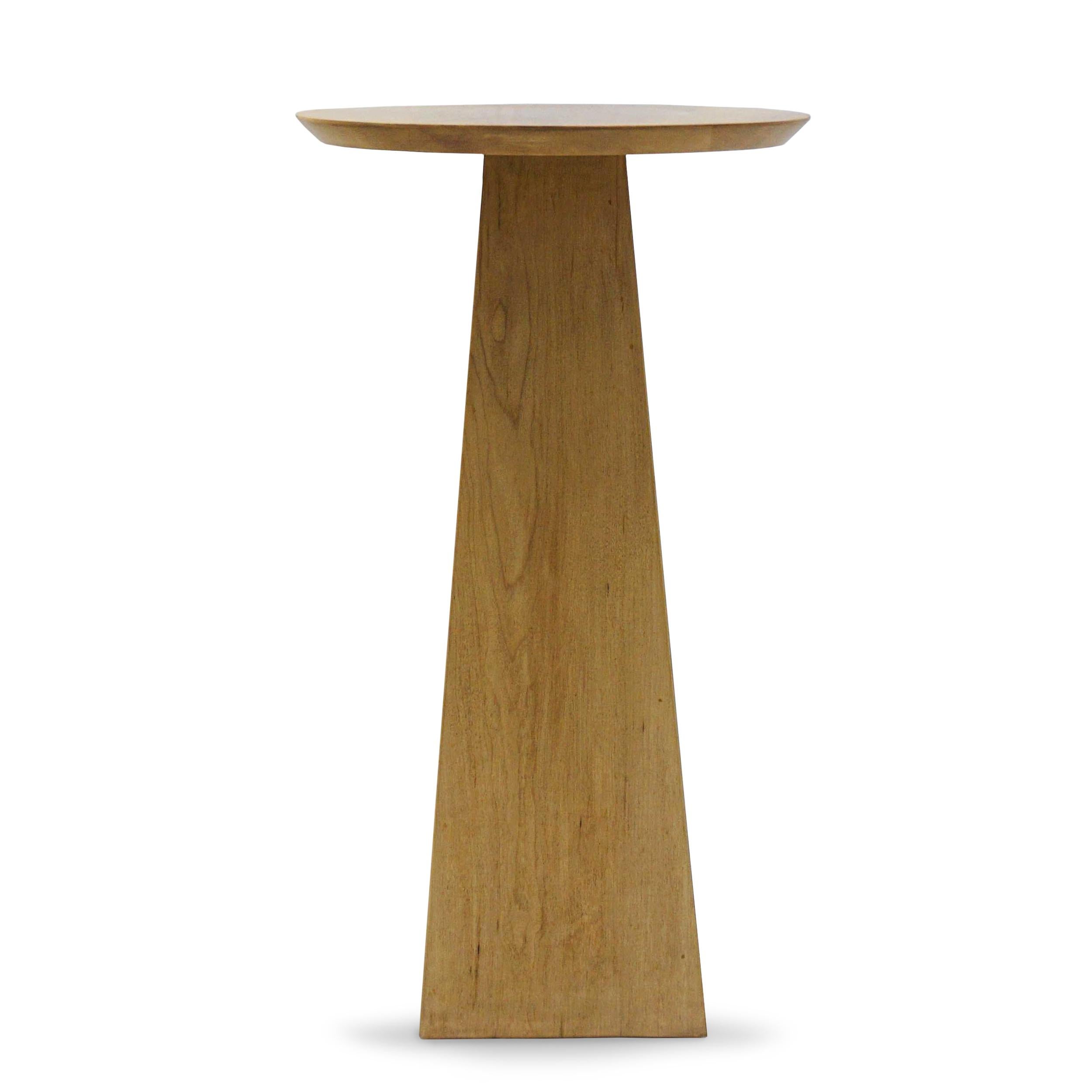 natural maple end tables