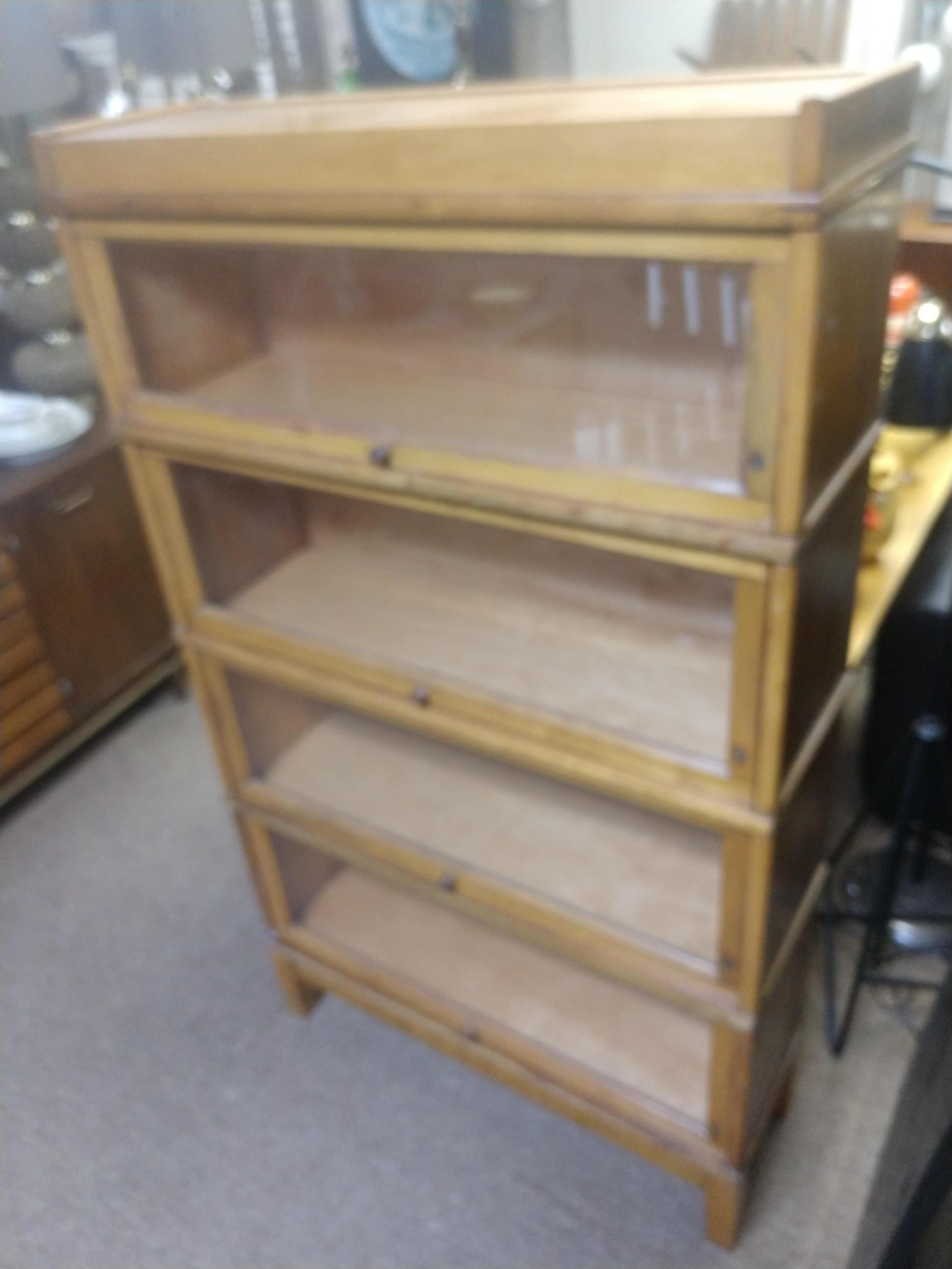 Maple Six Section Stacking Barrister Bookcase For Sale at 1stDibs stackable barrister bookcase