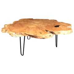 Table en dalles d'érable