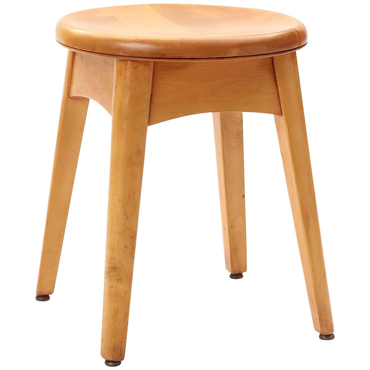 Maple Stool by Gunlocke For Sale at 1stDibs