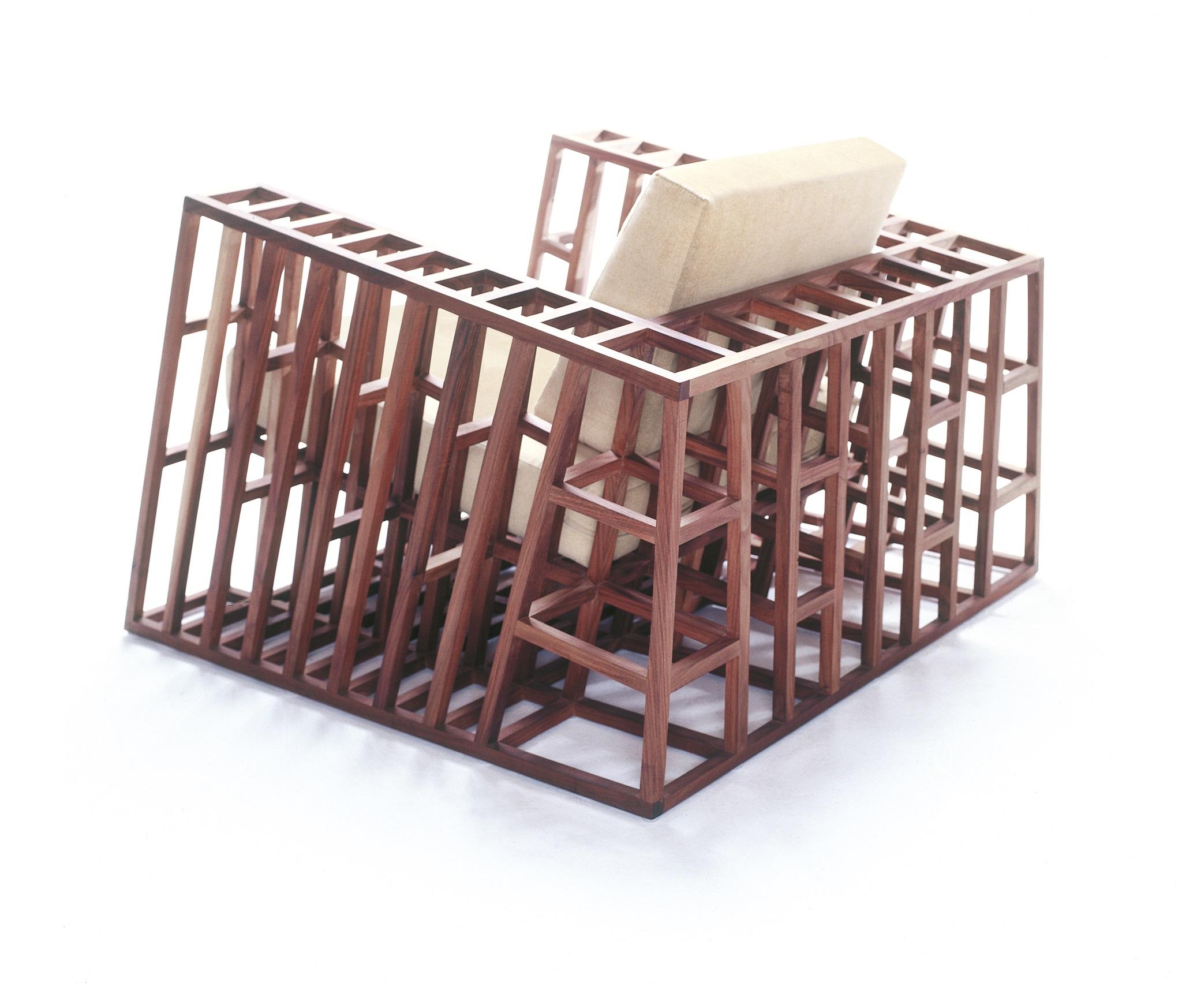 Modern Maple Tilt Easy Armchair by Kenneth Cobonpue