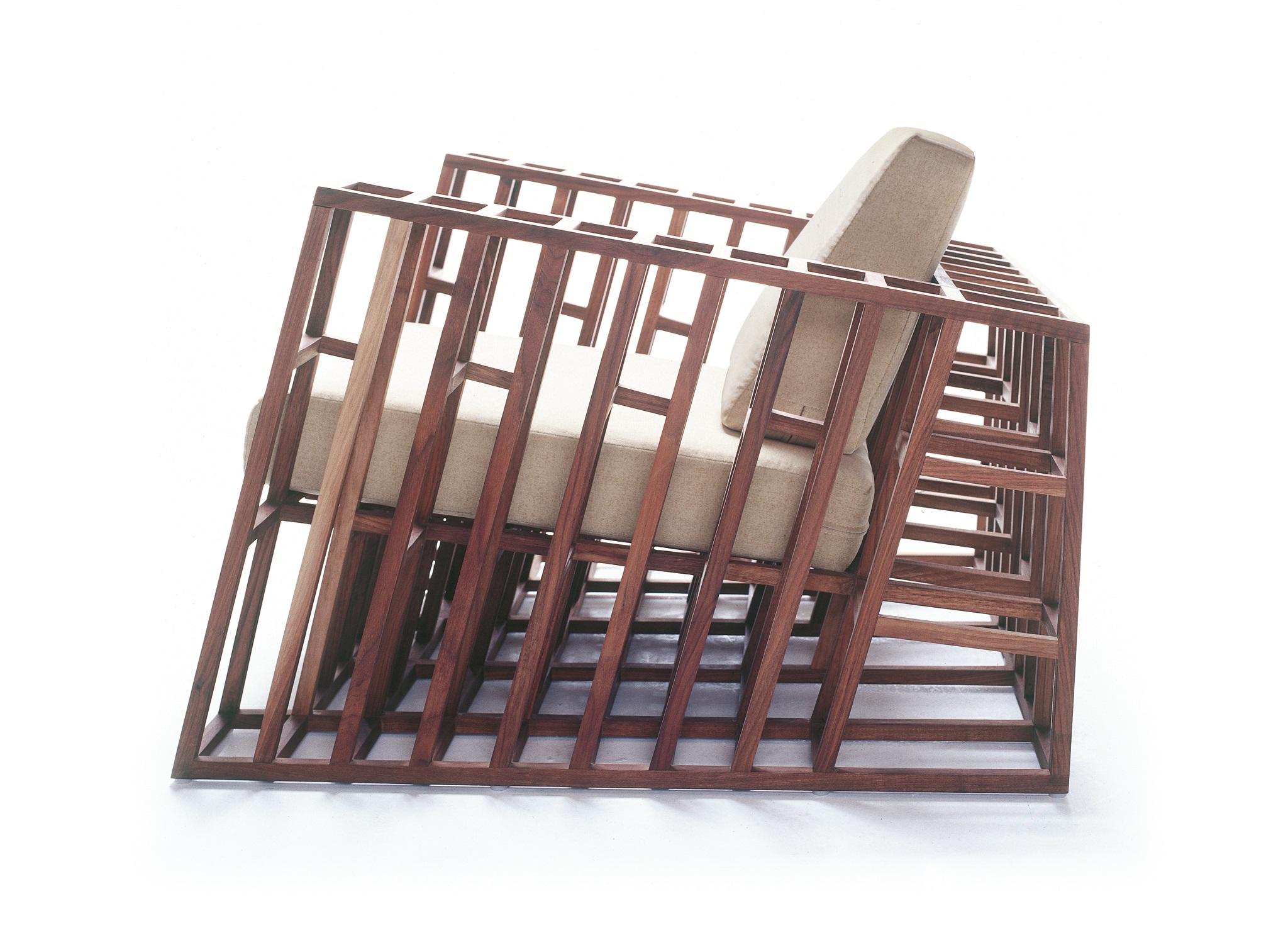 Philippine Maple Tilt Easy Armchair by Kenneth Cobonpue For Sale
