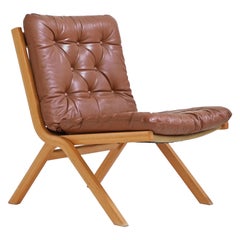 Maple Uno Folding Chair by Ekornes