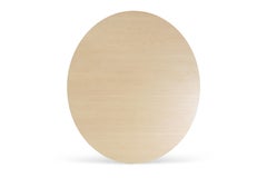 Maple Williams Dining Table Gold Hairpin Legs Oval Top