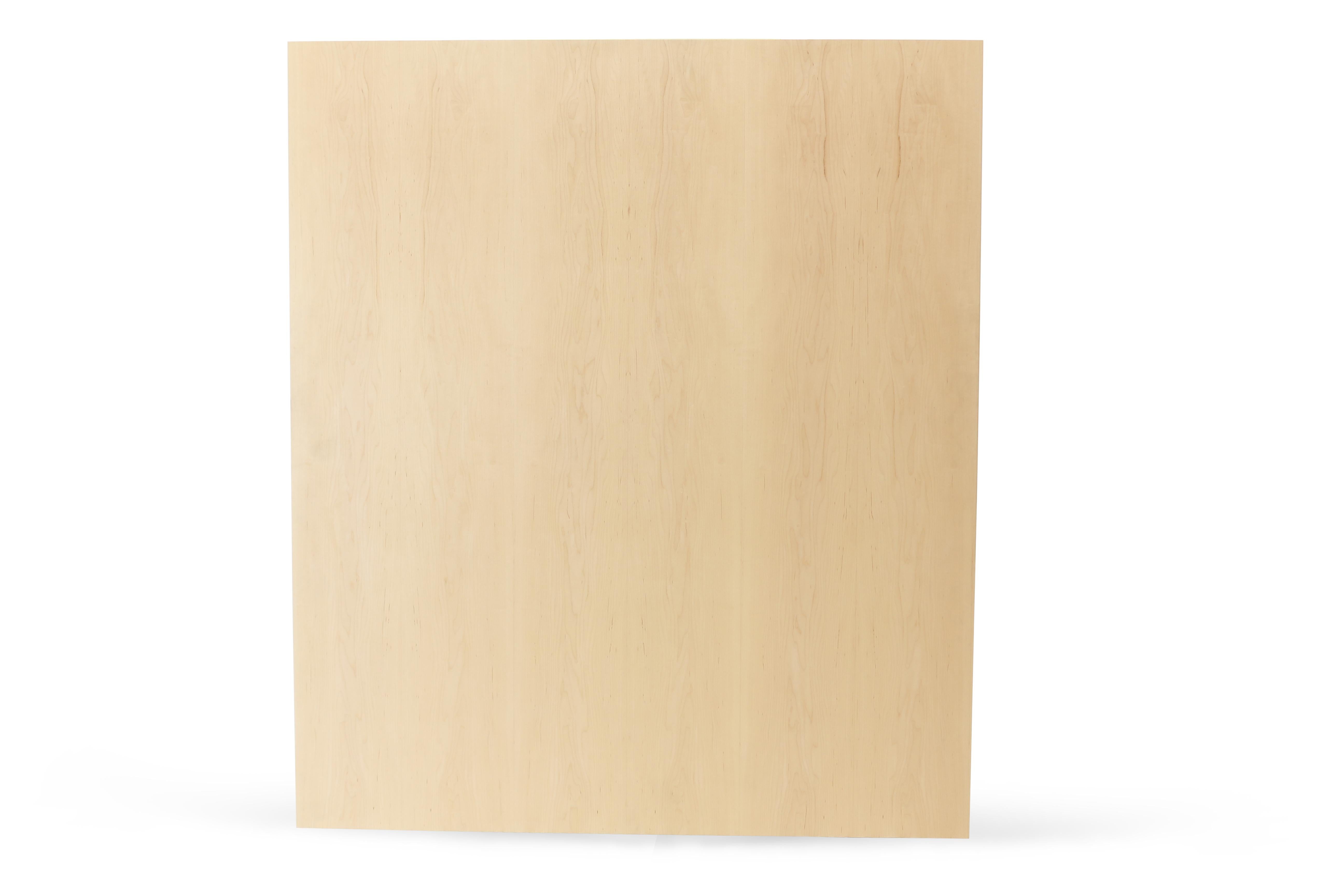 Esstisch aus Ahornholz mit weißen Haarnadelbeinen und rechteckiger Platte (Moderne der Mitte des Jahrhunderts) im Angebot