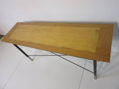 Maple Wood and Metal Console Table by Mark Goetz for Brickel