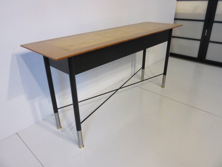 Maple Wood and Metal Console Table by Mark Goetz for ...