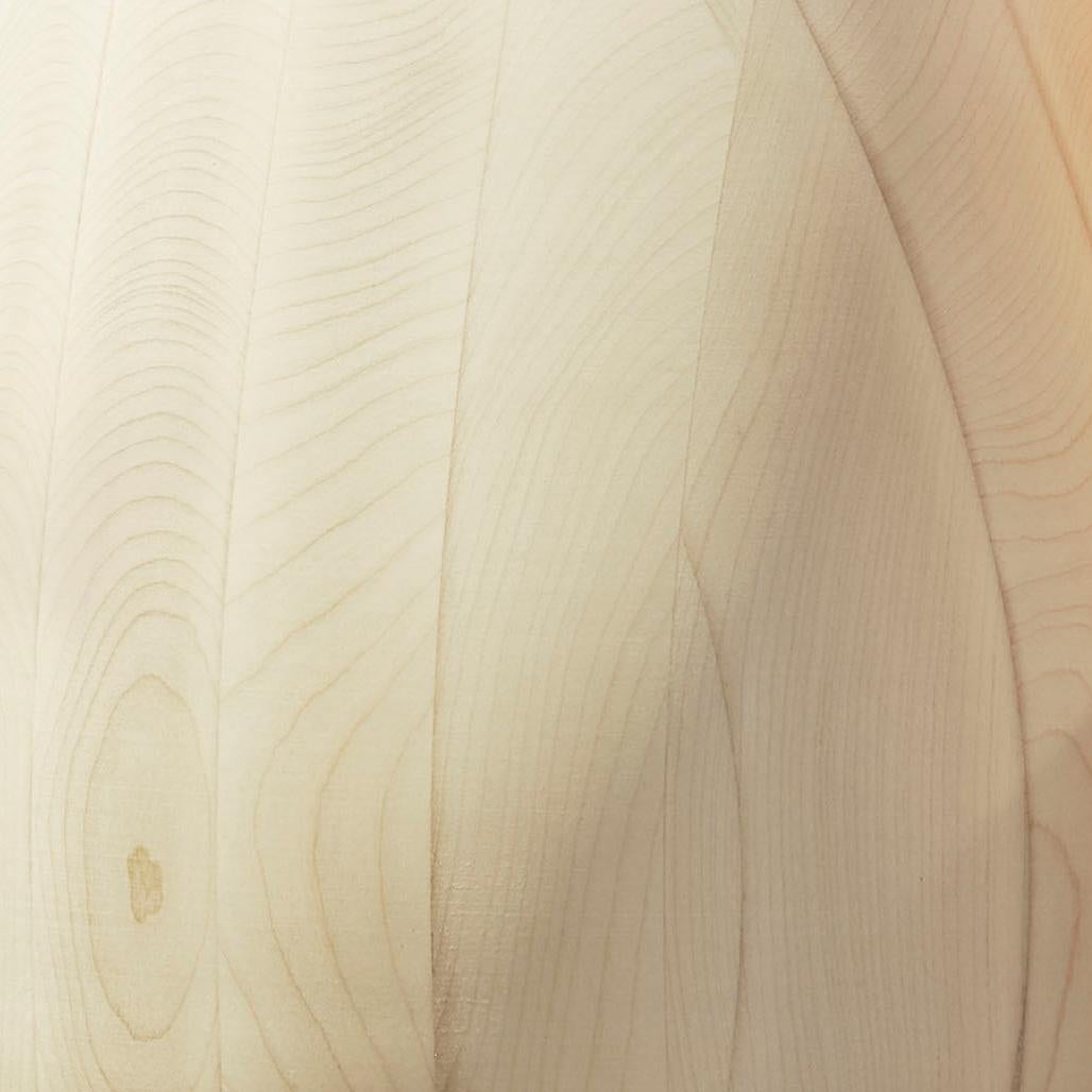 Mid-Century Modern Maple Wood Vase h25 design Franco Albini - edit b Officina della Scala For Sale