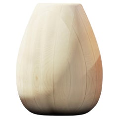 Maple Wood Vase h25 design Franco Albini - edit b Officina della Scala