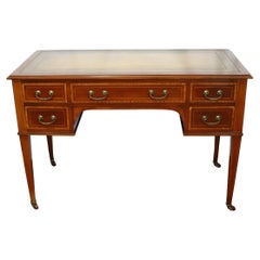 Maple&Co Lovely Edwardian Satinwood Crossbanded  Walnut  Desk