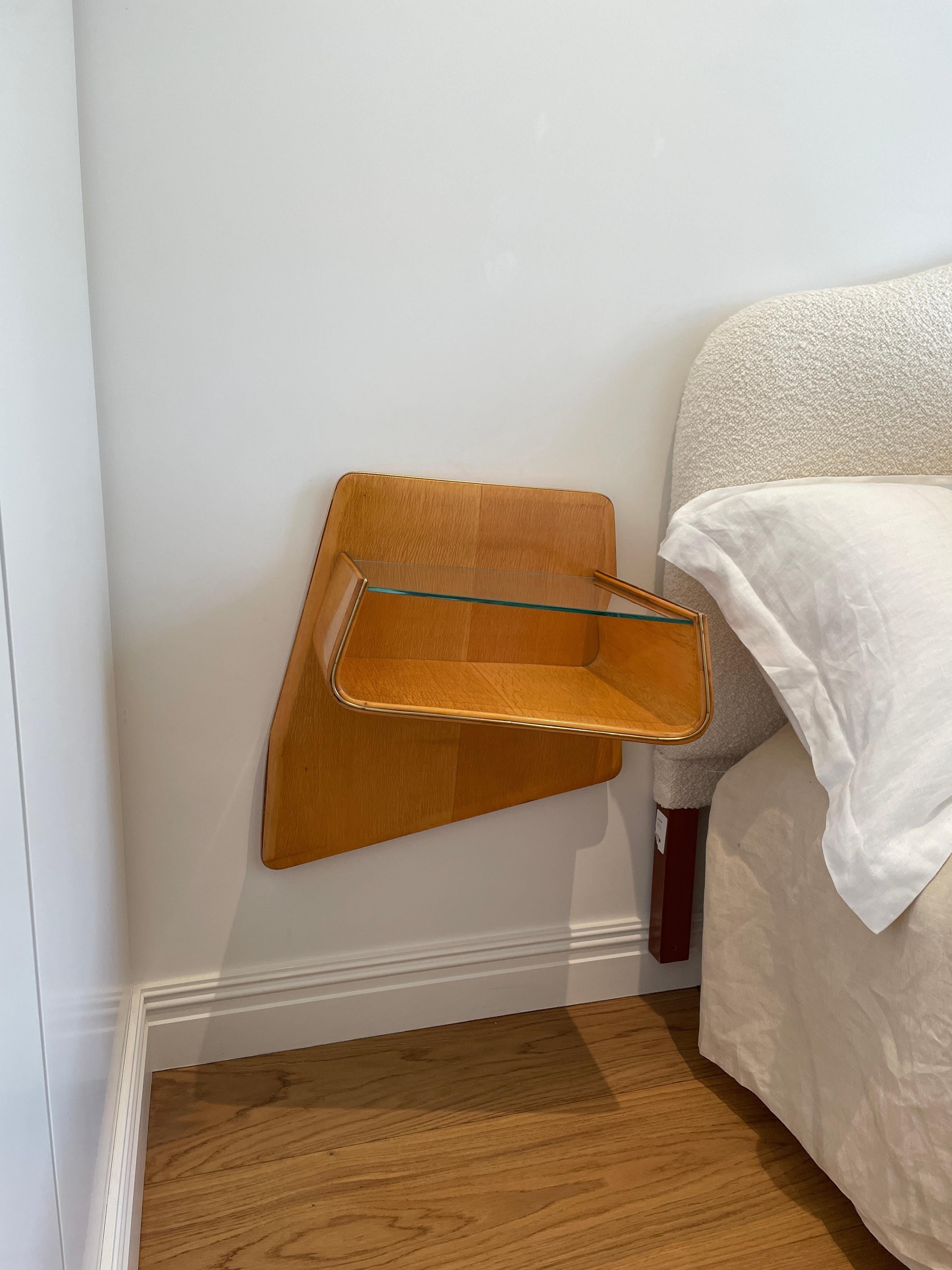Maplewood Wall Mounted Side Tables In Good Condition For Sale In London, England