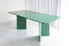 EPIFANIA Mappa Burl Green Dinning Table