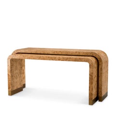 Mappa Burl Set of 2 Console Table
