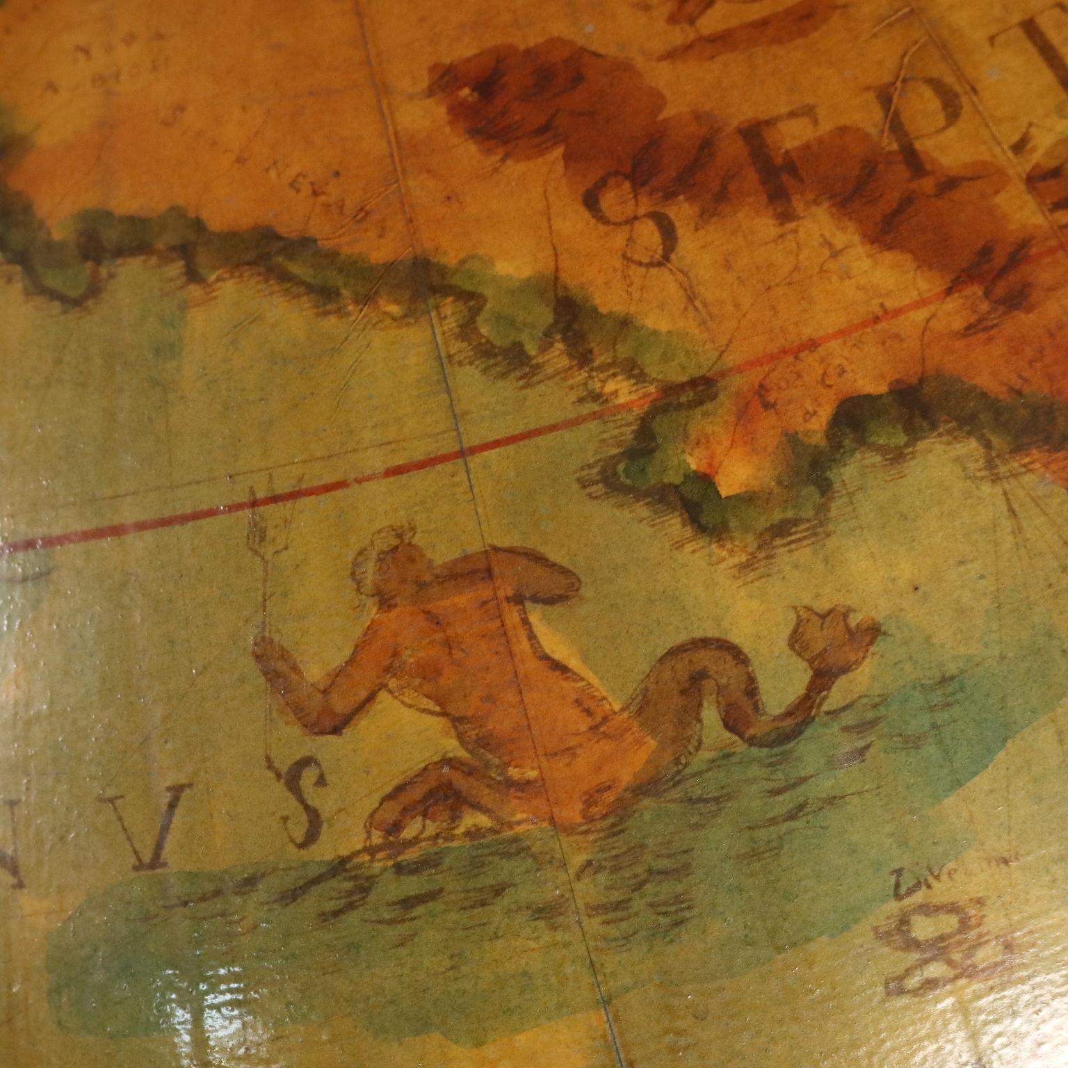 Italian Carte du monde Italie 20e siècle