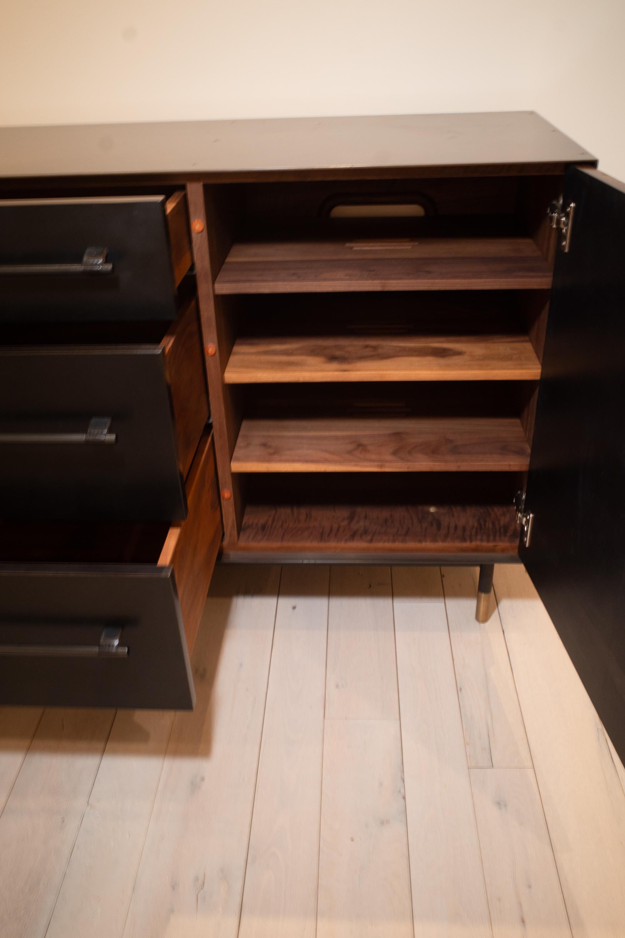 Bronze Mapper Standard Credenza by BDDW For Sale