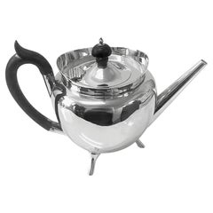 Mappin and Webb manner of Christopher Dresser Sterling Silver Teapot 1903