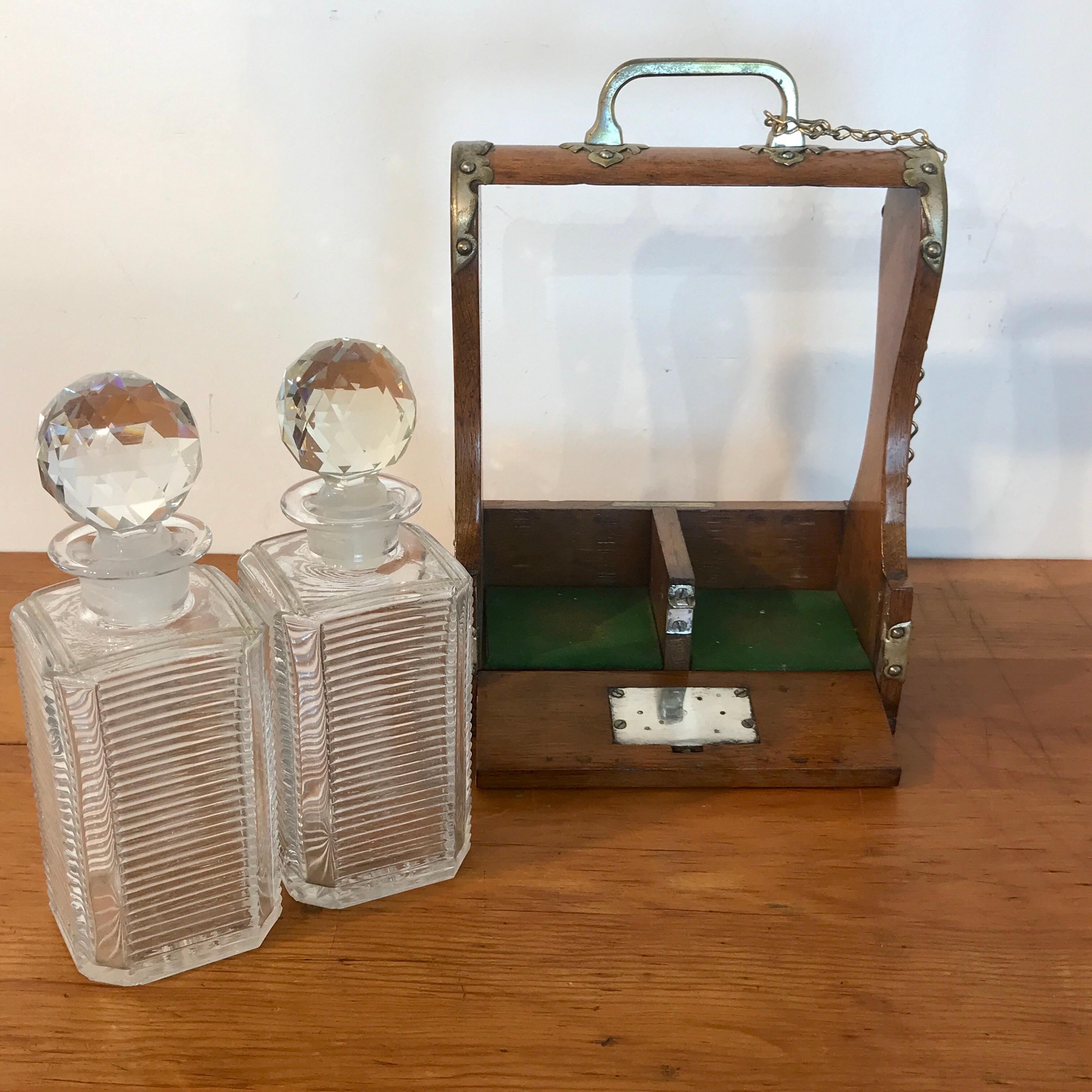 Mappin Bros. Diminutive Tauntless with Cut Glass Decanters For Sale 3