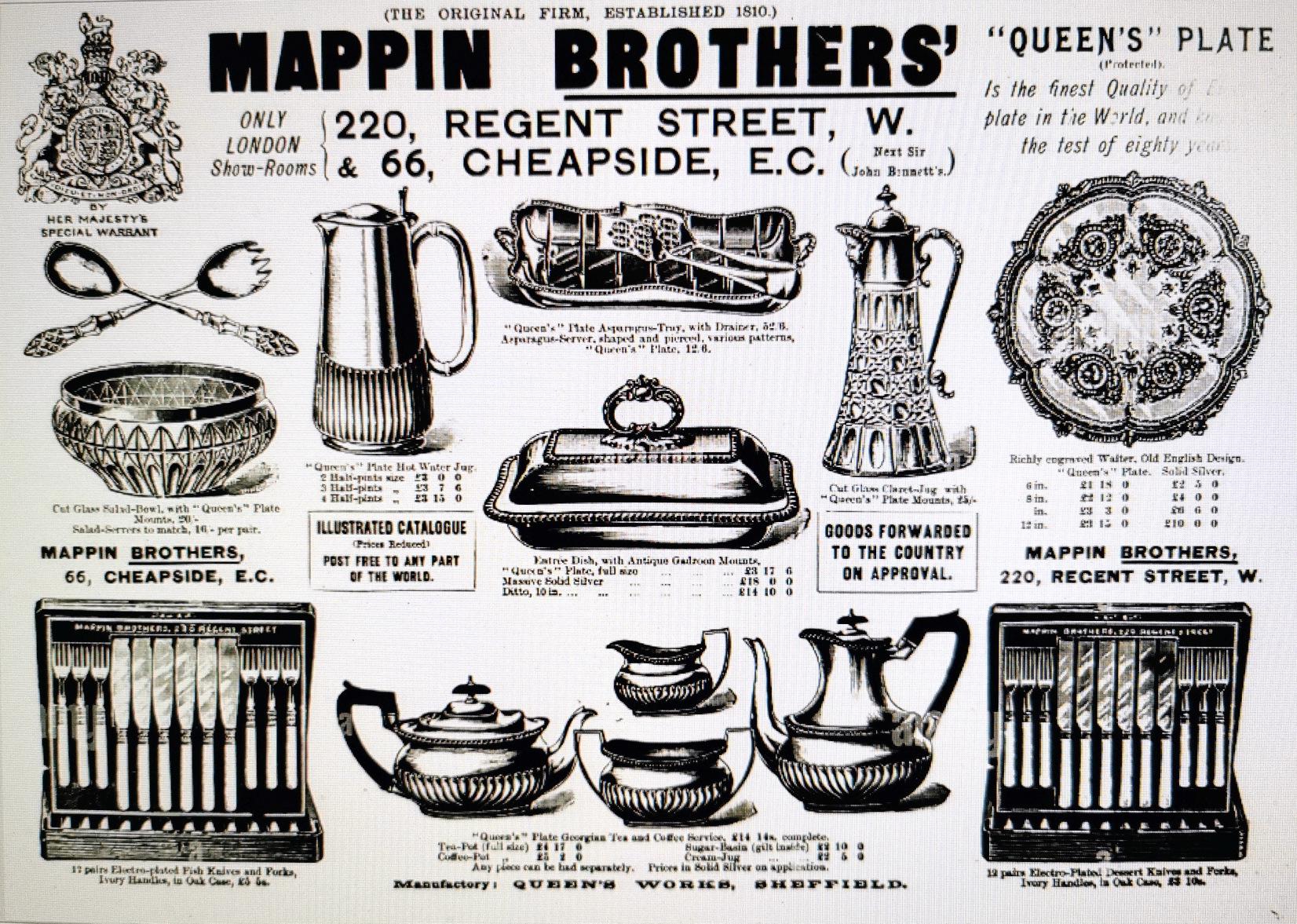 Mappin & Brothers, versilberter Eiskübel aus Kristall mit Deckel im Angebot 11