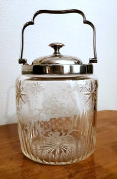 Mappin & Brothers Crystal And Silver Plated Ice Bucket With Lid