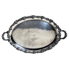 Mappin Brothers English Tray Old Sheffield, Victorian Style Engraved And Marked