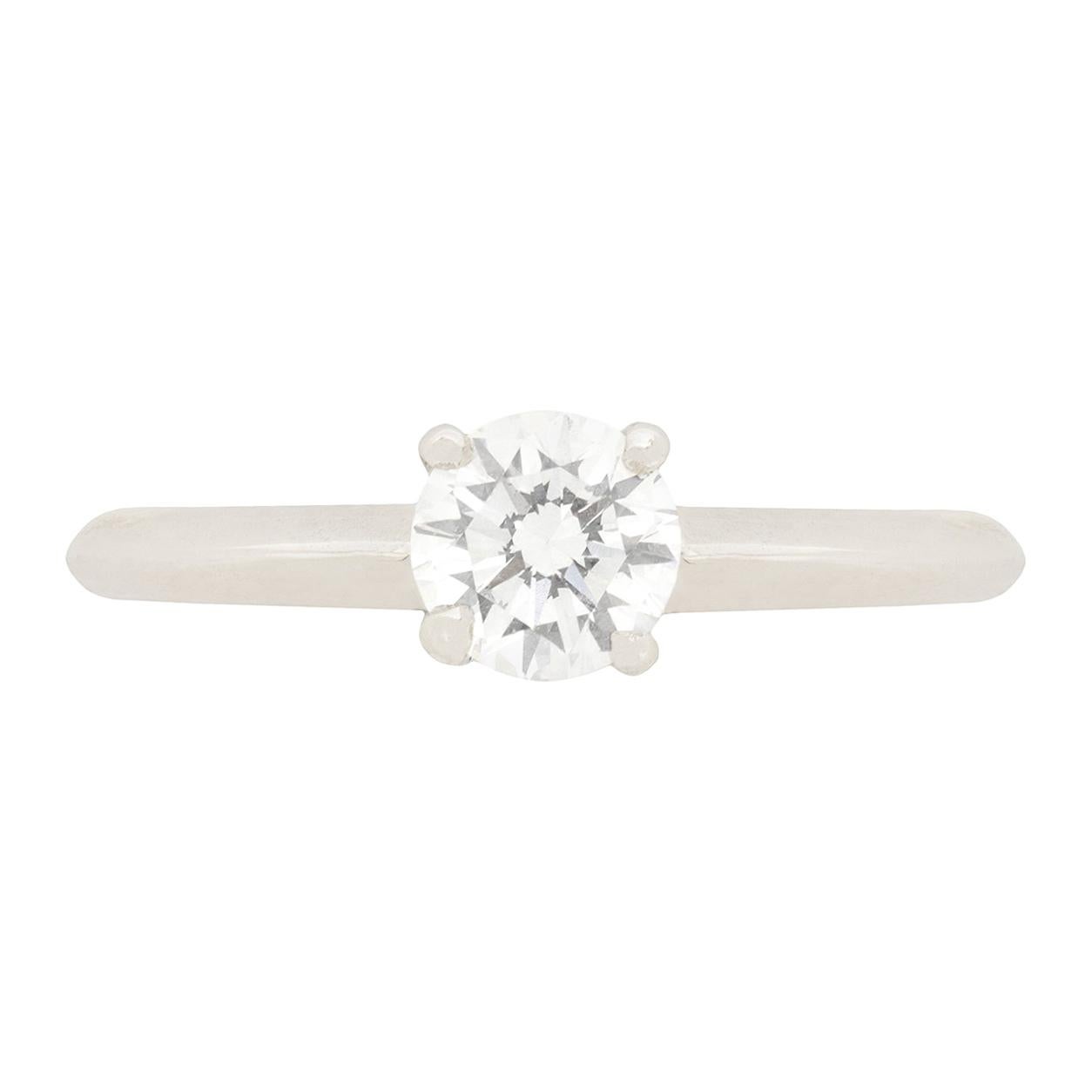 Mappin & Webb 0.50 Carat Diamond Solitaire Engagement Ring